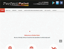 Tablet Screenshot of perfect-paint.co.uk